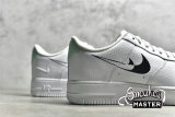 NIKE AIR FORCE 1 LOW SHADOW SWOOSHES WHITE/WHITE/BLACK DV3455-100
