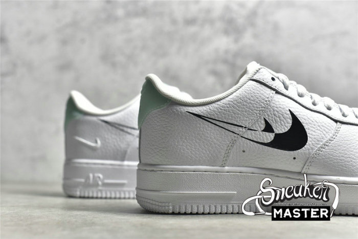 NIKE AIR FORCE 1 LOW SHADOW SWOOSHES WHITE/WHITE/BLACK DV3455-100