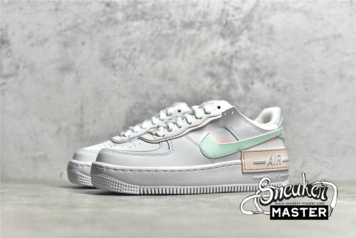 NIKE AIR FORCE 1 SHADOW WHITE/ATMOSPHERE/MINT FOAM/FOOTBALL GREY CI0919-117