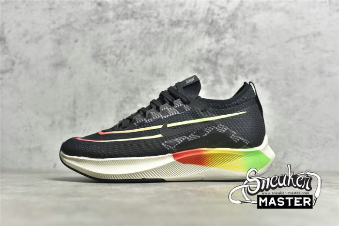 NIKE ZOOM FLY 4 BLACK/GREEN STRIKE/TOTAL ORANGE DQ4993-010