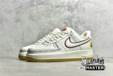 NIKE AIR FORCE 1 07 LOW BEIGE/BLACK/RED CH9686-668