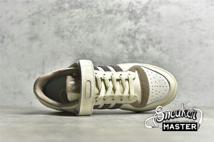 ADIDAS FORUM LOW FLEECE CREAM WHITE/BROWN/CREAM WHITE GY4126