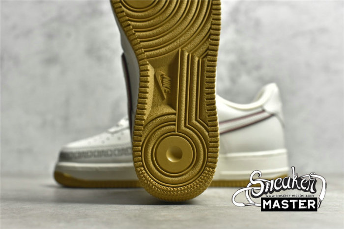 NIKE AIR FORCE 1 07 LOW BEIGE/BLACK/RED CH9686-668