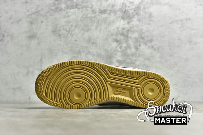 NIKE AIR FORCE 1 07 LOW BEIGE/BLACK/RED CH9686-668