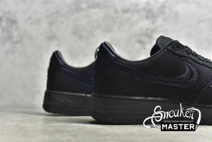 NIKE AIR FORCE 1 LOW STUSSY BLACK/BLACK/BLACK CZ9084-001