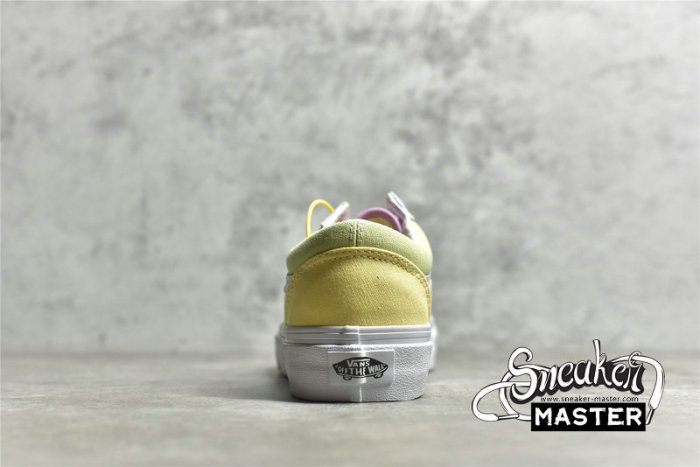 VANS OLD SKOOL PASTEL BLOCK BLUE/YELLOW/GREEN VN0A5KRFATD