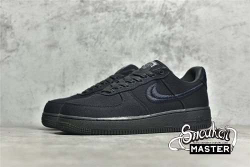 NIKE AIR FORCE 1 LOW STUSSY BLACK/BLACK/BLACK CZ9084-001