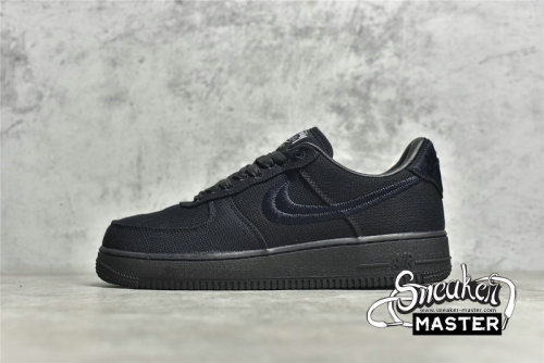 NIKE AIR FORCE 1 LOW STUSSY BLACK/BLACK/BLACK CZ9084-001