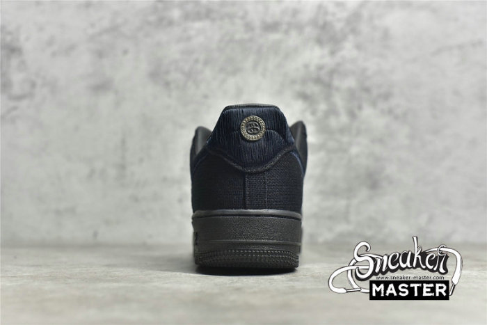NIKE AIR FORCE 1 LOW STUSSY BLACK/BLACK/BLACK CZ9084-001