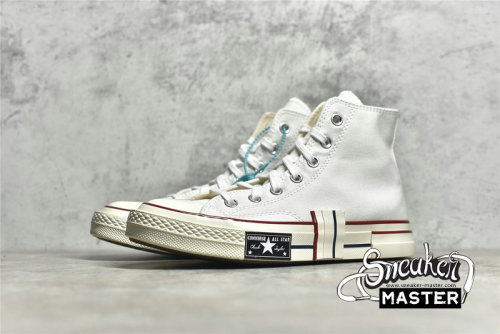 CONVERSE CHUCK TAYLOR 1970S LTD OX CANVAS RUBBER PATCHWORK WHITE/WHITE/WHITE AO2117C