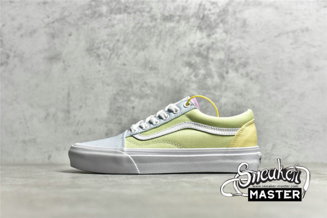 VANS OLD SKOOL PASTEL BLOCK BLUE/YELLOW/GREEN VN0A5KRFATD