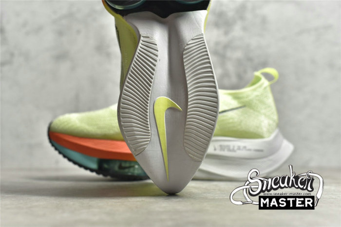 NIKE AIR ZOOM ALPHAFLY NEXT% FAST PACK BARELY VOLT/HYPER ORANGE/DYNAMIC TURQUOISE/BLACK CZ1514-700
