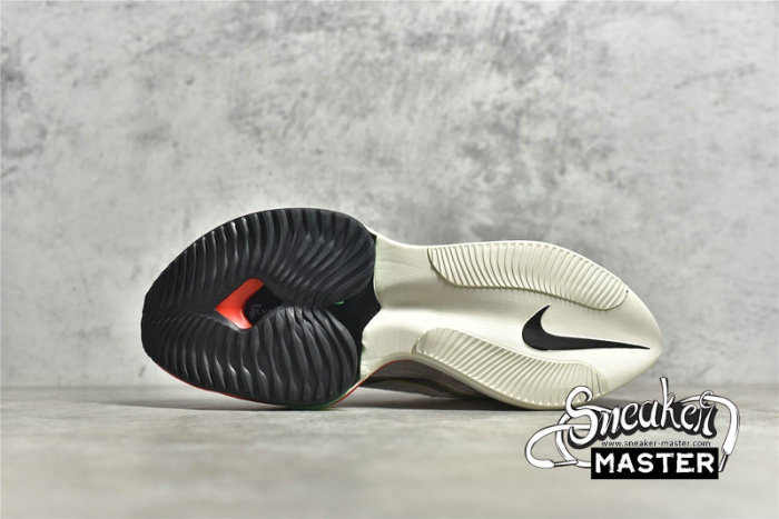 NIKE AIR ZOOM ALPHAFLY NEXT% FLYKNIT RAWDACIOUS WHITE/BLACK/BLACK/BLACK DJ5455-100
