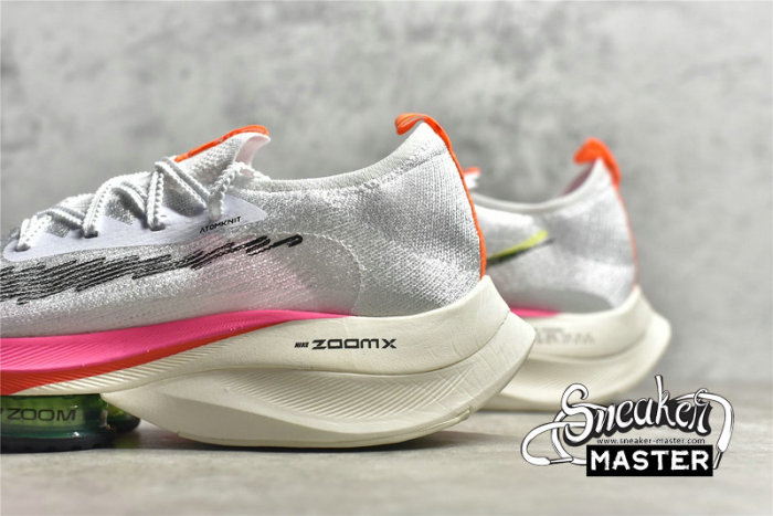 NIKE AIR ZOOM ALPHAFLY NEXT% FLYKNIT RAWDACIOUS WHITE/BLACK/BLACK/BLACK DJ5455-100