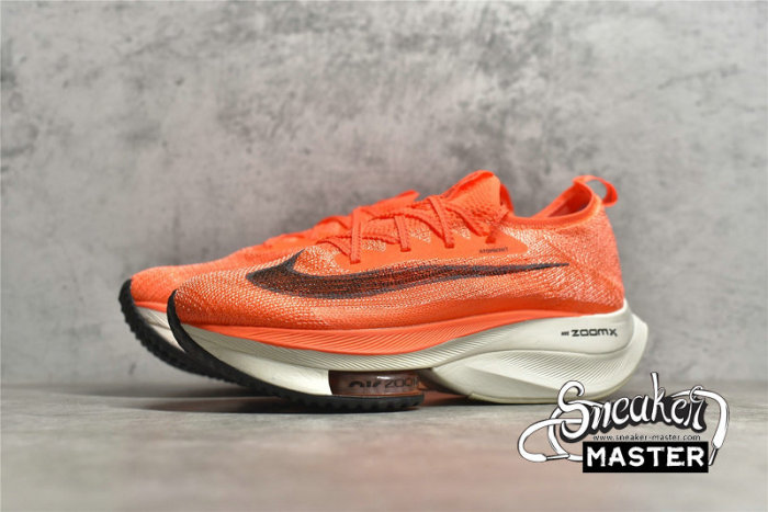 NIKE AIR ZOOM ALPHAFLY NEXT% BRIGHT MANGO/METALLIC RED BRONZE/BLACK/CITRON PULSE CZ1514-800