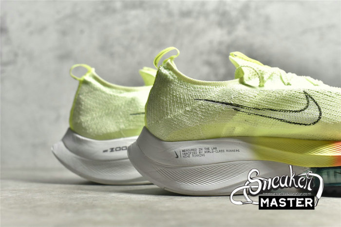 NIKE AIR ZOOM ALPHAFLY NEXT% FAST PACK BARELY VOLT/HYPER ORANGE/DYNAMIC TURQUOISE/BLACK CZ1514-700