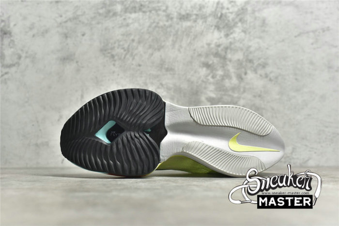 NIKE AIR ZOOM ALPHAFLY NEXT% FAST PACK BARELY VOLT/HYPER ORANGE/DYNAMIC TURQUOISE/BLACK CZ1514-700