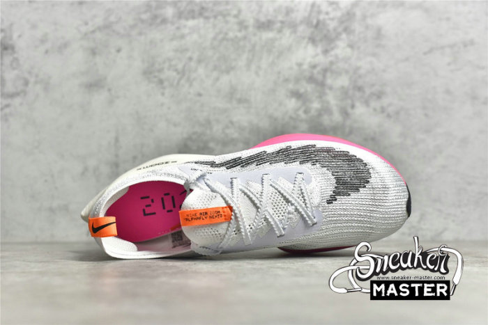 NIKE AIR ZOOM ALPHAFLY NEXT% FLYKNIT RAWDACIOUS WHITE/BLACK/BLACK/BLACK DJ5455-100