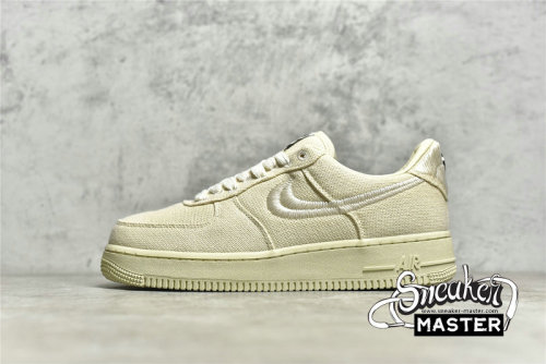 NIKE AIR FORCE 1 LOW X STUSSY FOSSIL FOSSIL STONE/SAIL/OFF WHITE CZ9084-200