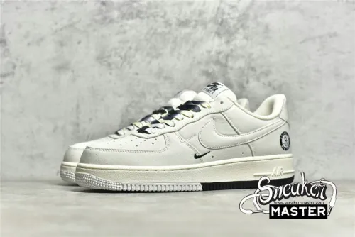 NIKE AIR FORCE 1 LOW BEIGE/BEIGE/BLACK NA2022-001