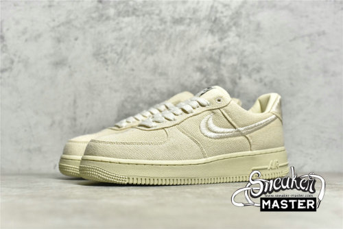 NIKE AIR FORCE 1 LOW X STUSSY FOSSIL FOSSIL STONE/SAIL/OFF WHITE CZ9084-200