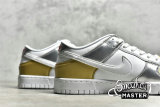 NIKE SB DUNK LOW SE WHITE/METALLIC GOLD/METALLIC SILVER DH4403-700