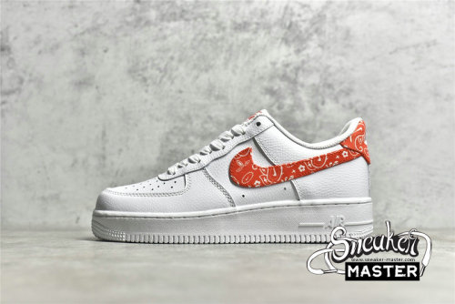 NIKE AIR FORCE 1 LOW 07 ORANGE PAISLEY WHITE/WHITE/RUSH ORANGE DJ9942-102