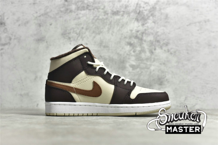 NIKE AIR JORDAN 1 MID SE CREAM/DARK CHOCOLATE/OATMEAL DO6699-200