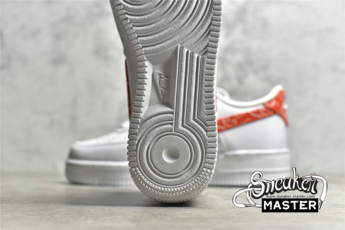 NIKE AIR FORCE 1 LOW 07 ORANGE PAISLEY WHITE/WHITE/RUSH ORANGE DJ9942-102