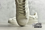 ADIDAS SUPERSTAR SHOES BEIGE/BEIGE/GOLD GW4441