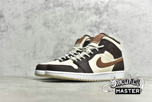 NIKE AIR JORDAN 1 MID SE CREAM/DARK CHOCOLATE/OATMEAL DO6699-200