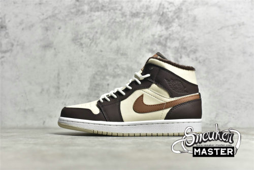 NIKE AIR JORDAN 1 MID SE CREAM/DARK CHOCOLATE/OATMEAL DO6699-200