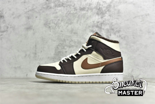 NIKE AIR JORDAN 1 MID SE CREAM/DARK CHOCOLATE/OATMEAL DO6699-200