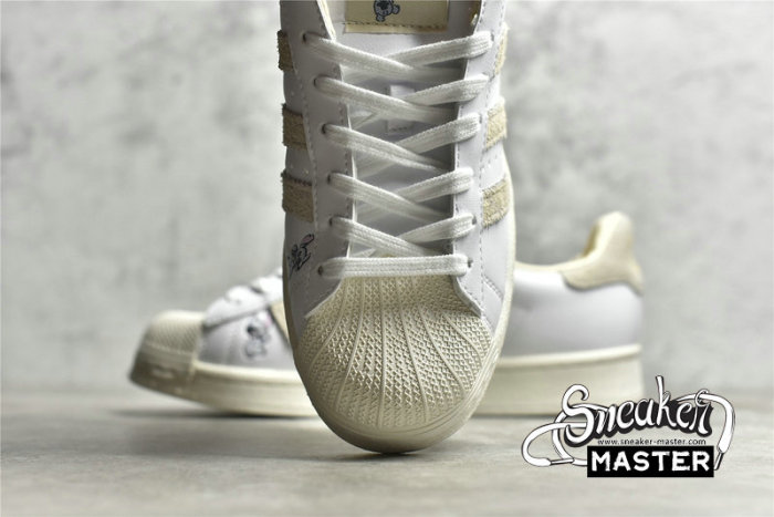 ADIDAS DISNEY X SUPERSTAR STITCH X LILO & STITCH FOOTWEAR WHITE/CHALK WHITE/OFF WHITE HQ6356