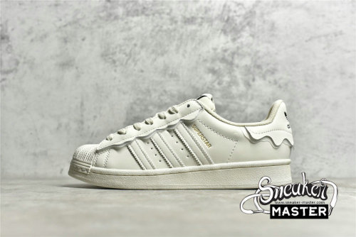 ADIDAS SUPERSTAR SHOES BEIGE/BEIGE/GOLD GW4441