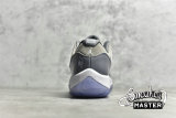 NIKE AIR JORDAN 11 RETRO LOW BG MEDIUM GREY/WHITE-GUNSMOKE 528896-003