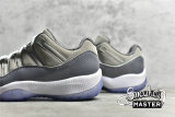 NIKE AIR JORDAN 11 RETRO LOW BG MEDIUM GREY/WHITE-GUNSMOKE 528896-003