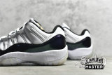 NIKE AIR JORDAN 11 RETRO LOW EMERALD WHITE/EMERALD RISE-BLACK 528895-145