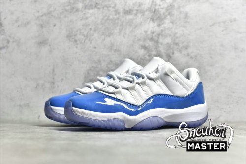 NIKE AIR JORDAN 11 RETRO LOW UNC WHITE/WHITE/UNIVERSITY BLUE 528895-106