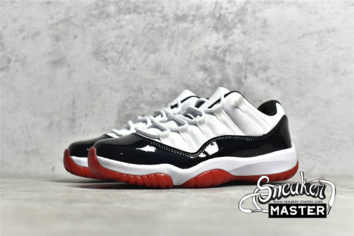 NIKE AIR JORDAN 11 RETRO LOW CONCORD WHITE/UNIVERSITY RED/BLACK/TRUE RED AV2187-160