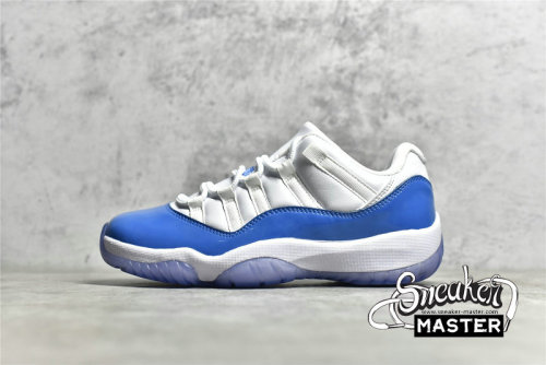 NIKE AIR JORDAN 11 RETRO LOW UNC WHITE/WHITE/UNIVERSITY BLUE 528895-106