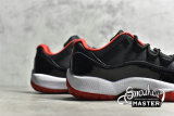 NIKE AIR JORDAN 11 RETRO LOW BRED BLACK/TRUE RED/WHITE 528895-012