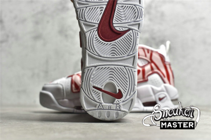 NIKE AIR MORE UPTEMPO GS WHITE/PINK/RED DD9282-100