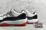 NIKE AIR JORDAN 11 RETRO LOW CONCORD WHITE/UNIVERSITY RED/BLACK/TRUE RED AV2187-160