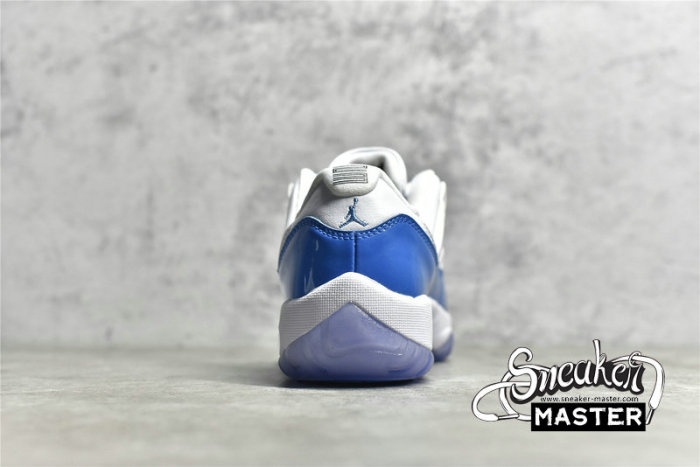 NIKE AIR JORDAN 11 RETRO LOW UNC WHITE/WHITE/UNIVERSITY BLUE 528895-106