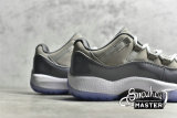 NIKE AIR JORDAN 11 RETRO LOW BG MEDIUM GREY/WHITE-GUNSMOKE 528896-003