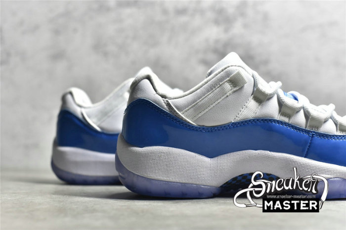 NIKE AIR JORDAN 11 RETRO LOW UNC WHITE/WHITE/UNIVERSITY BLUE 528895-106