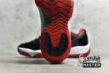 NIKE AIR JORDAN 11 RETRO LOW BRED BLACK/TRUE RED/WHITE 528895-012
