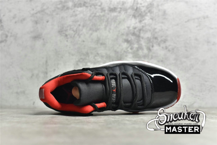 NIKE AIR JORDAN 11 RETRO LOW BRED BLACK/TRUE RED/WHITE 528895-012