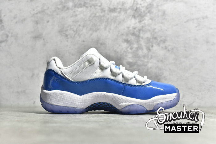 NIKE AIR JORDAN 11 RETRO LOW UNC WHITE/WHITE/UNIVERSITY BLUE 528895-106